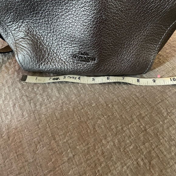 Coach Platinum Leather Messenger Bag - Picture 5 of 7